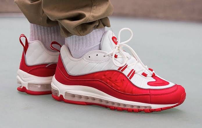 White and red outlet air max 98