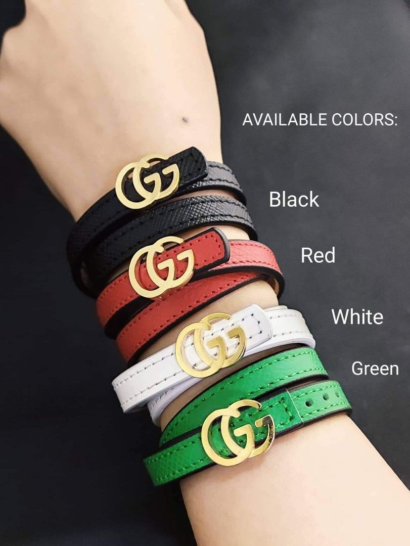 Gucci bracelet leather online
