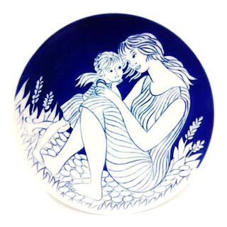 1978年ROYAL COPENHAGEN哥本哈根手工彩繪立體(母親節年度)展示盤/立盤(英國製)