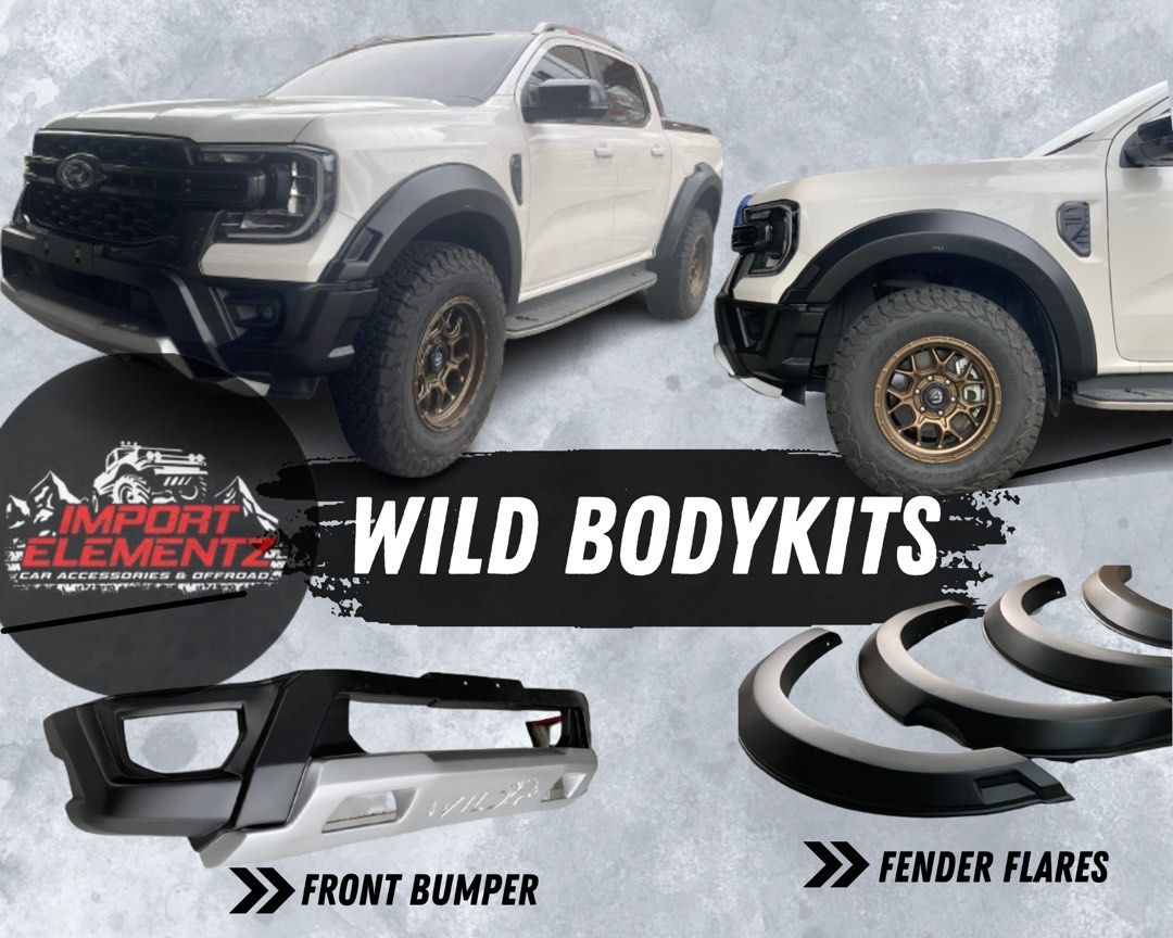 2022 to 2023 Ford Ranger Xlt Sport Wildtrak Raptor style bodykit Wild