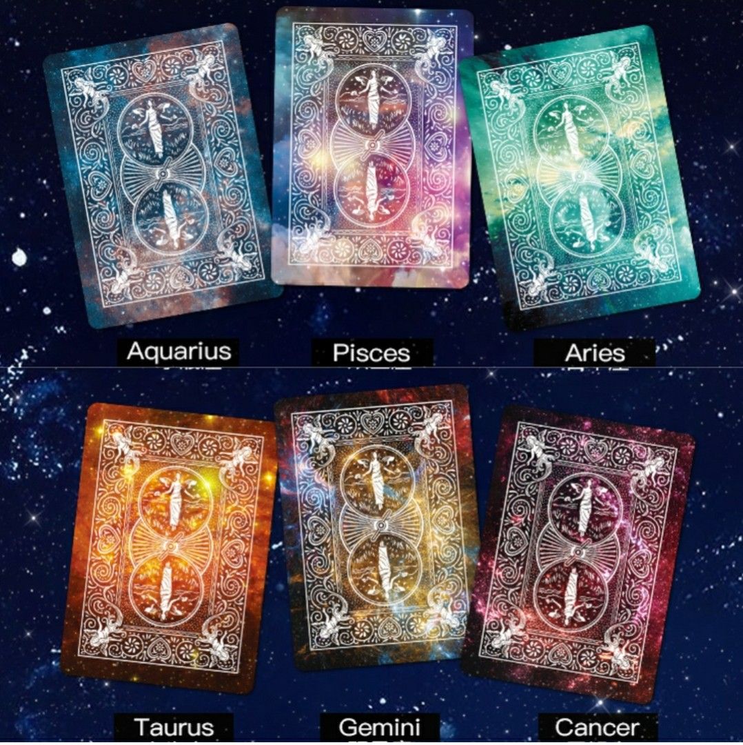 2022年新版Bicycle 十二星座啤牌撲克牌constellation playing cards