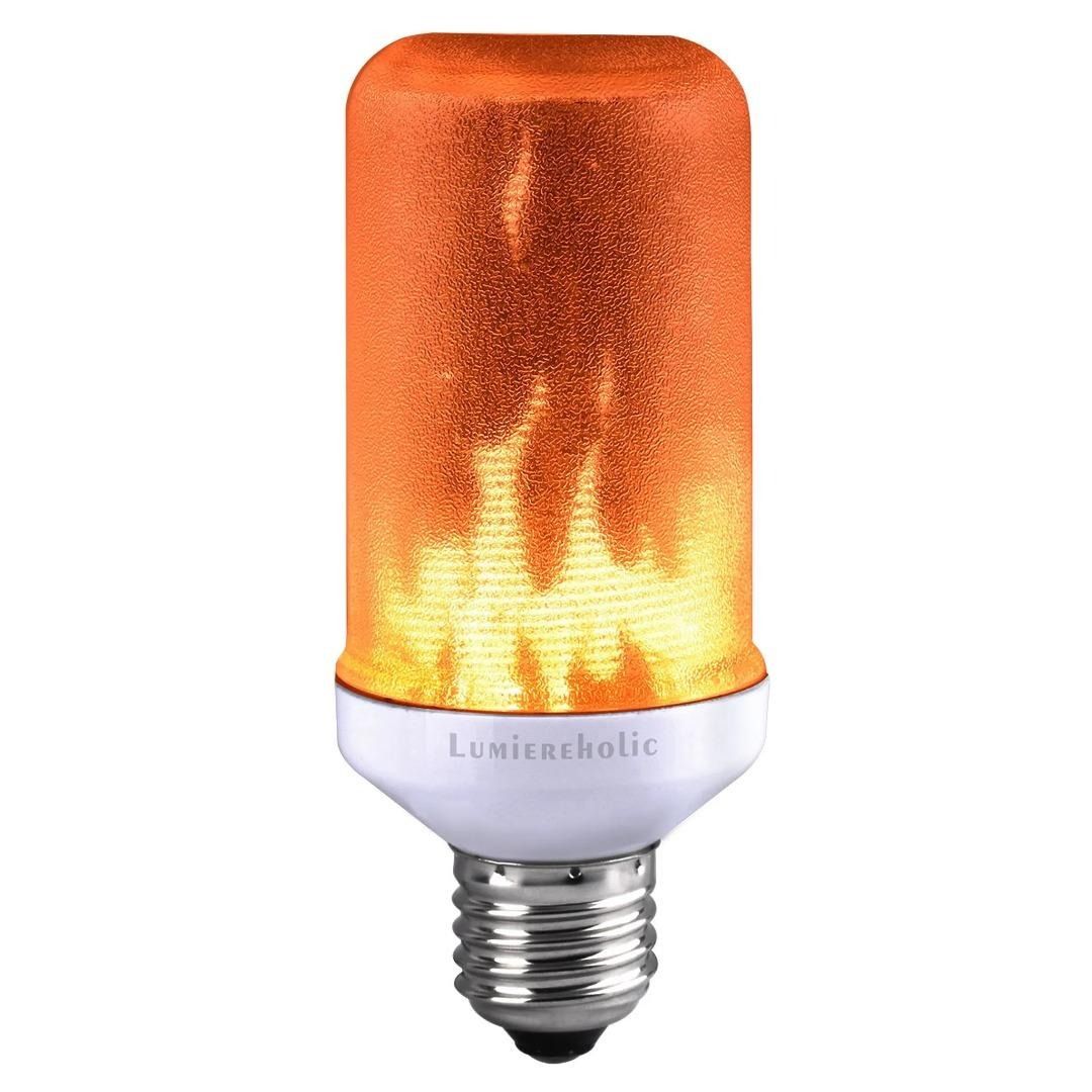 2523 Lumiereholic E27 Flame Light Bulb LED Lamp Party Halloween Festival Decorative Light Flickering Outdoor Lamp Night Lights 1PC
