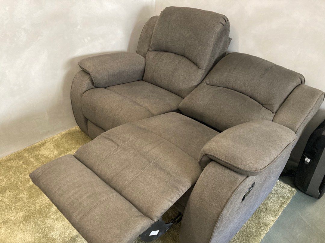 2 Seater Sofa Recliner Padded Arm Rests