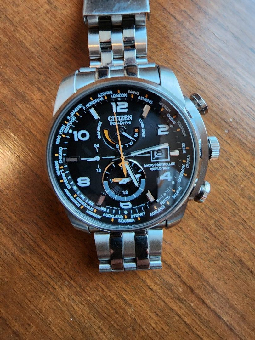 Citizen eco drive world time discount at at9010 52e
