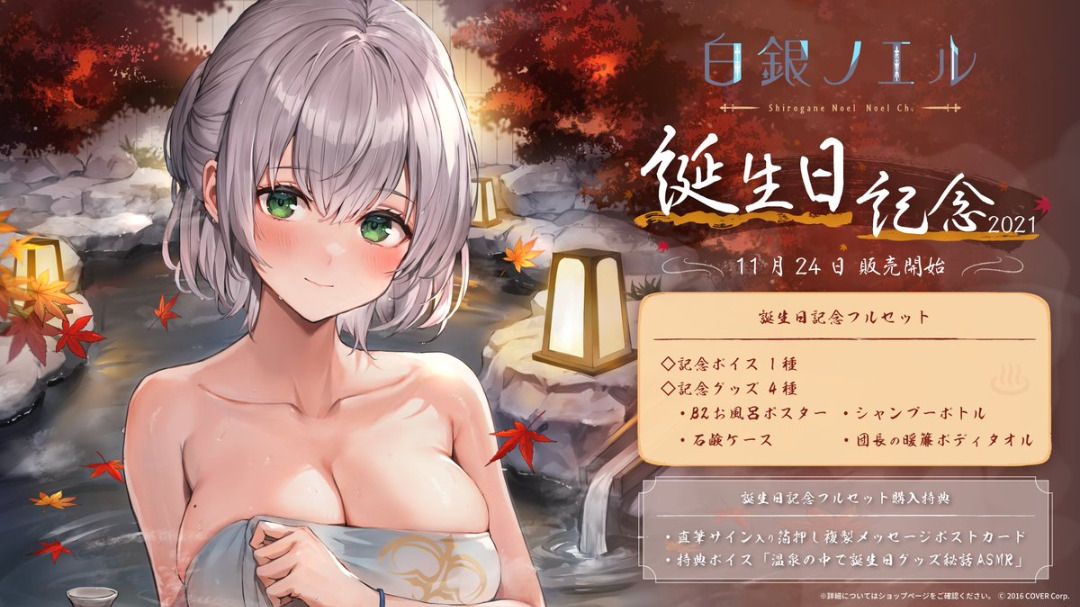 白銀ノエル 誕生日記念2021グッズセット 直筆サイン入り　新品未開封 ホロライブ 白銀ノエル 誕生日記念 2021 直筆サイン