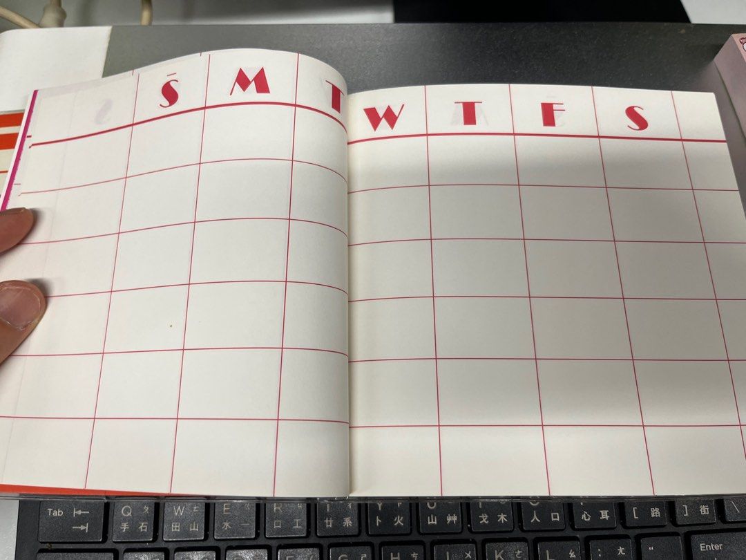 日本 全新 記事簿 行事曆 備忘錄 筆記本 行程表 schedule book Log On 文具 精品, 興趣及遊戲, 手作&自家設計 ...