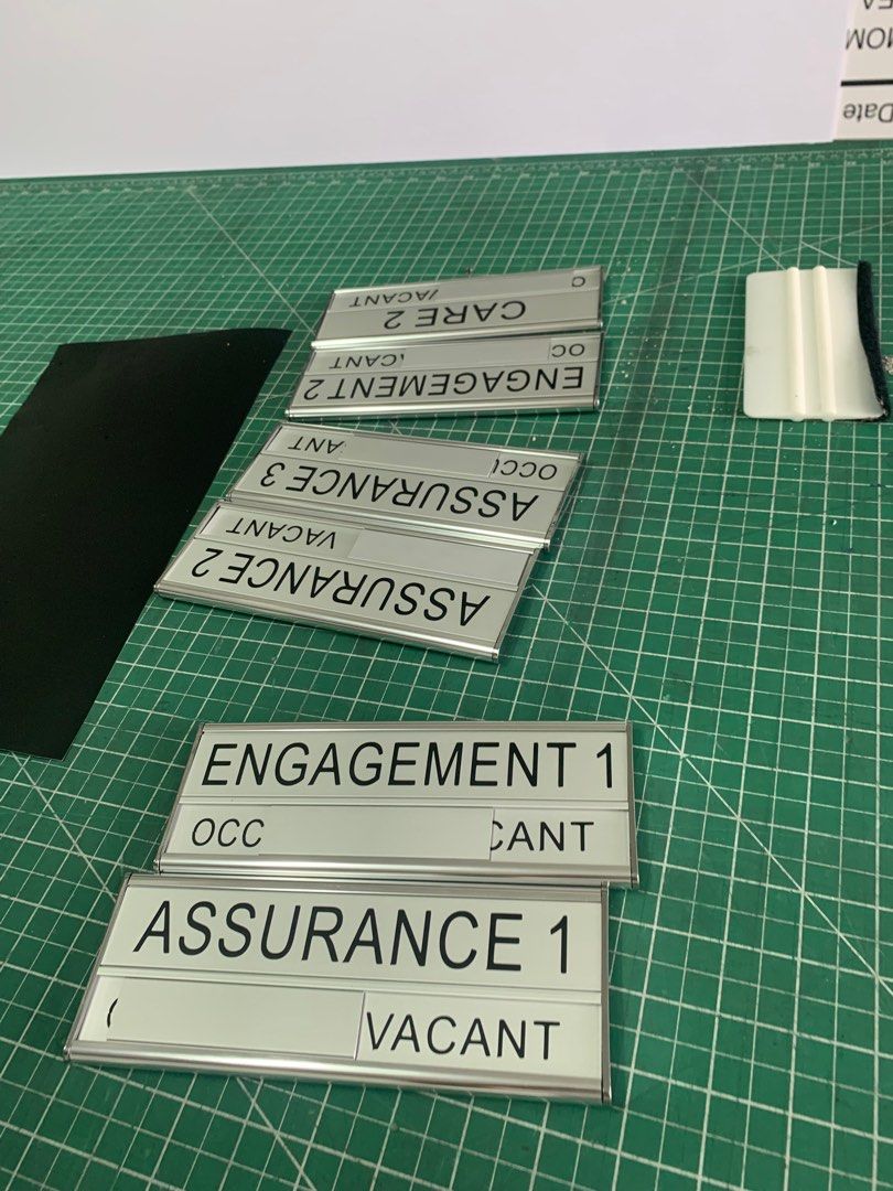 acrylic sign Office door sign, Hobbies & Toys, Stationery & Craft, Art