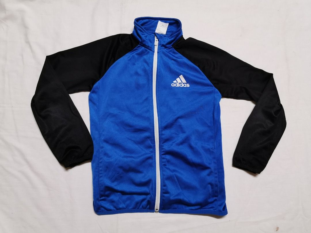 Adidas climalite jacket blue best sale