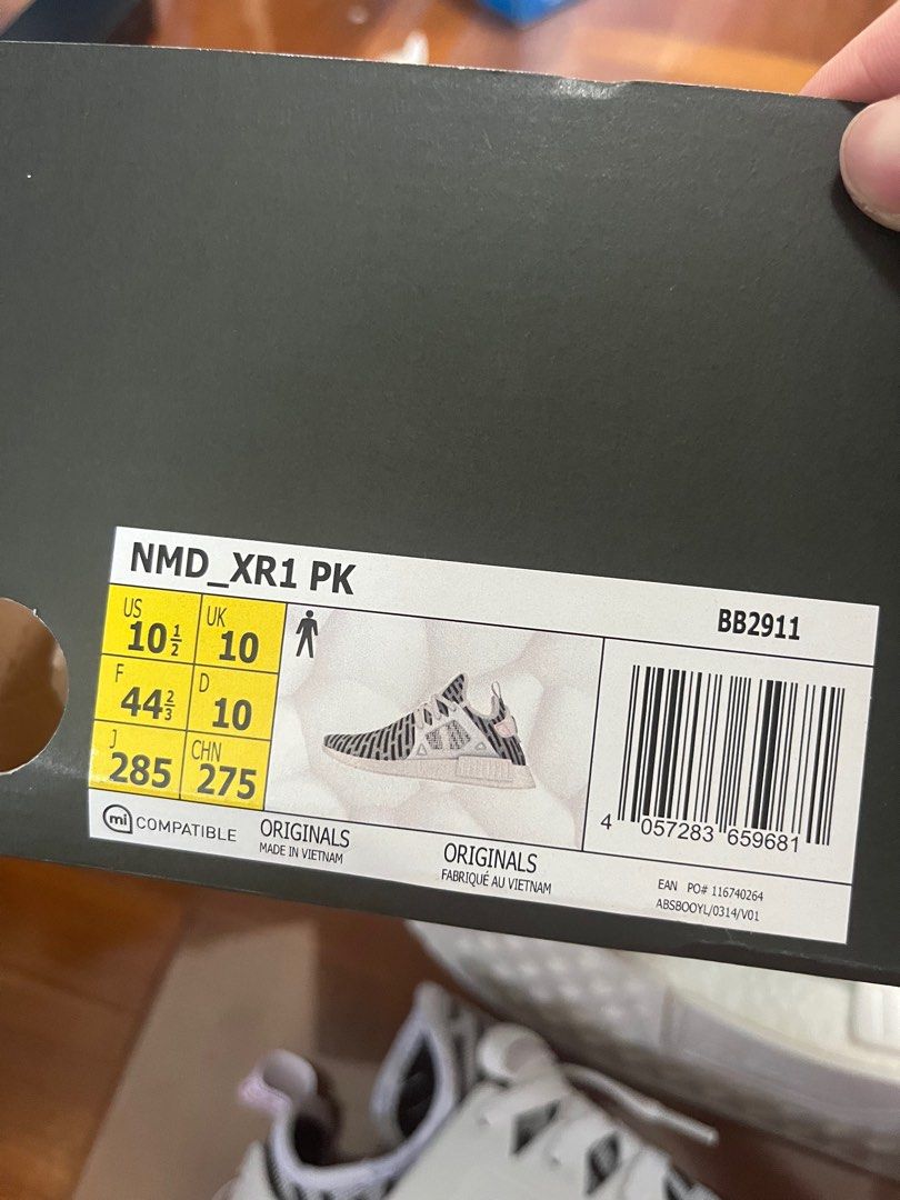 Adidas NMD XR1 Zebra, Men's Fashion, Footwear, Sneakers on Carousell