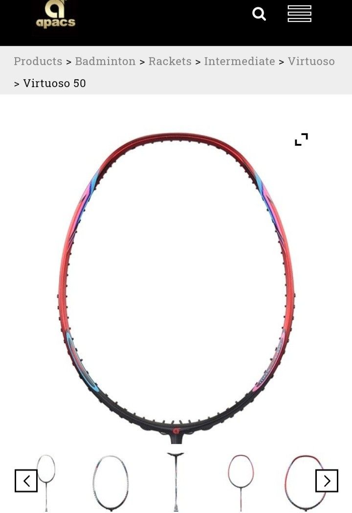 Apacs Badminton Racket (Brand new) 5U, Sports Equipment, Sports & Games