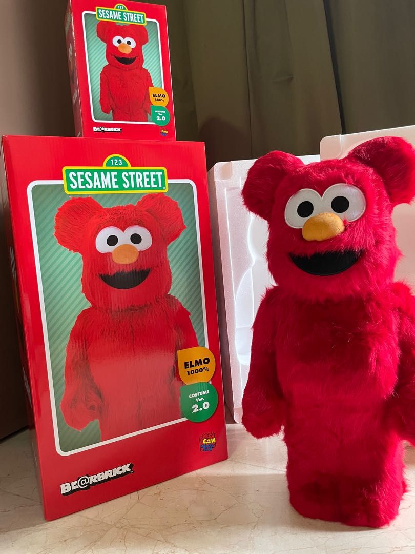 Bearbrick Elmo Costume Ver.2.0 - 1000%, Hobbies & Toys, Toys 