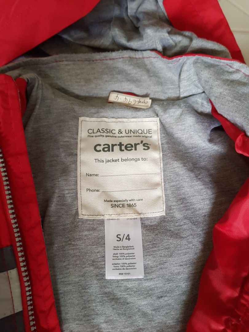 Kids windbreaker Carter fireman jacket