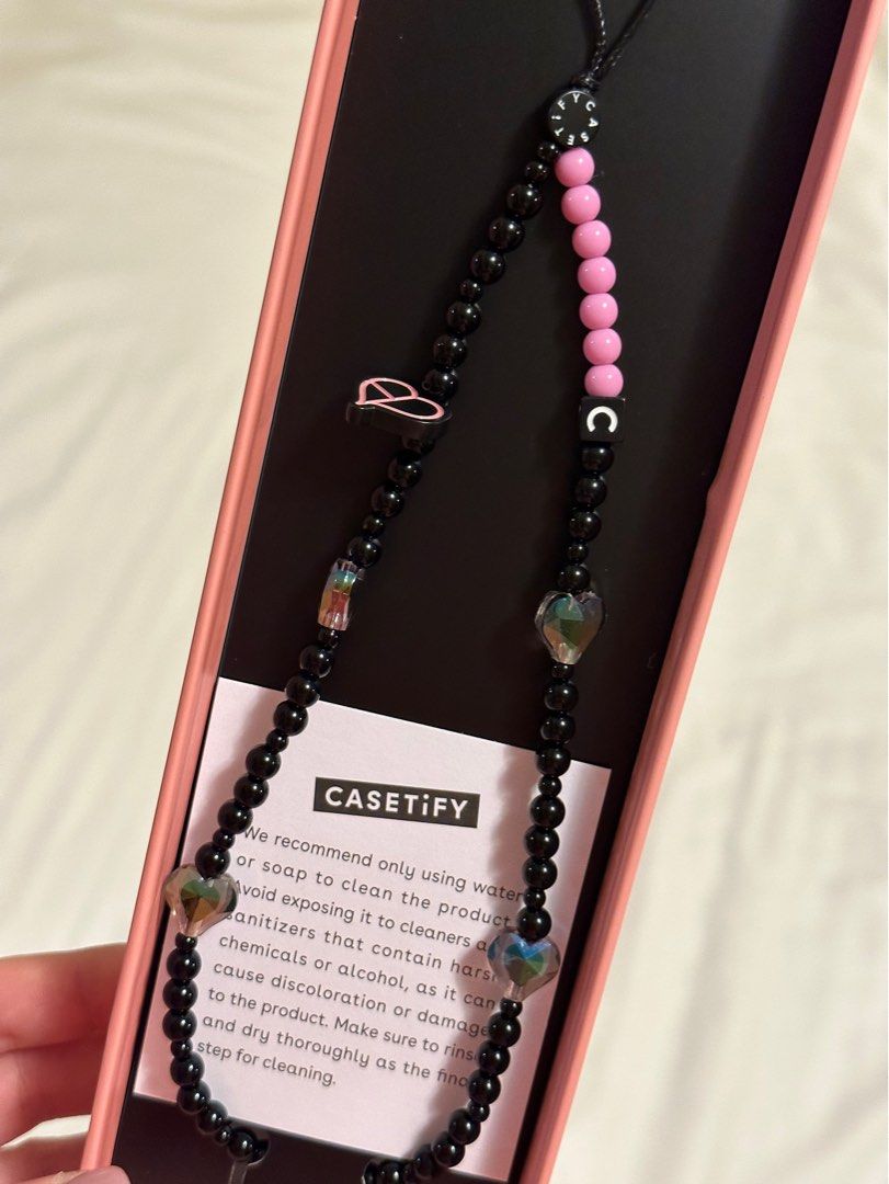 Brand New Casetify BlackPink Limited Edition Phone Strap Charm 