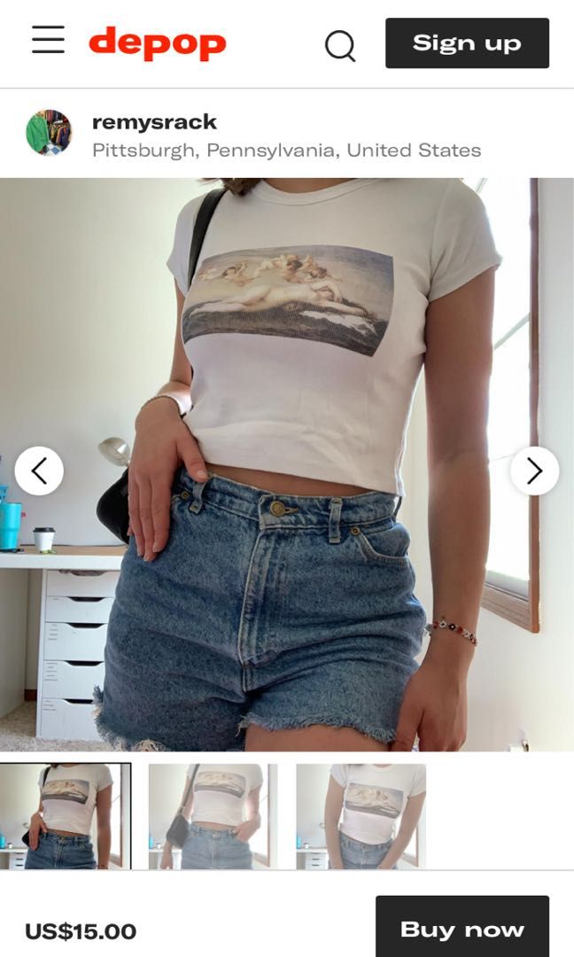 Brandy melville angel top, Women's Fashion, Tops, Shirts on Carousell