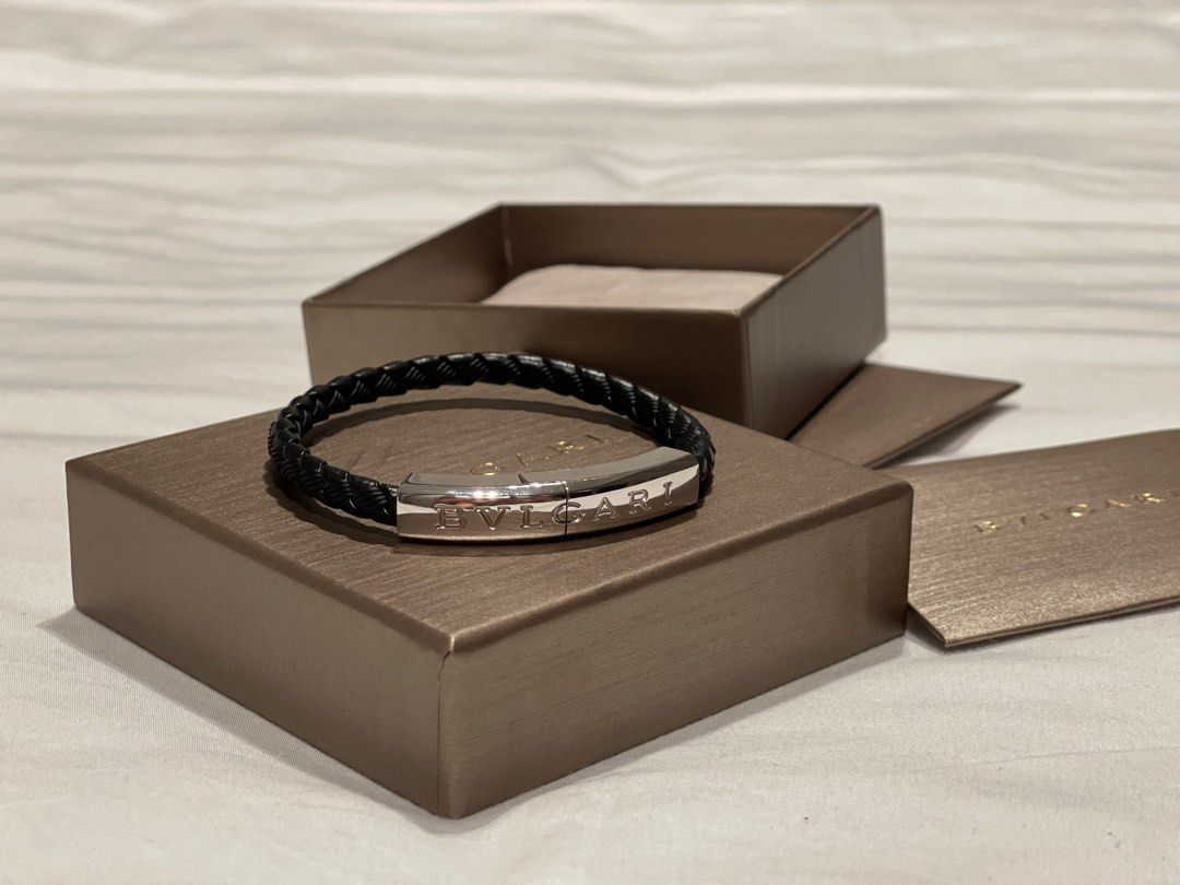 Bvlgari leather outlet bracelet