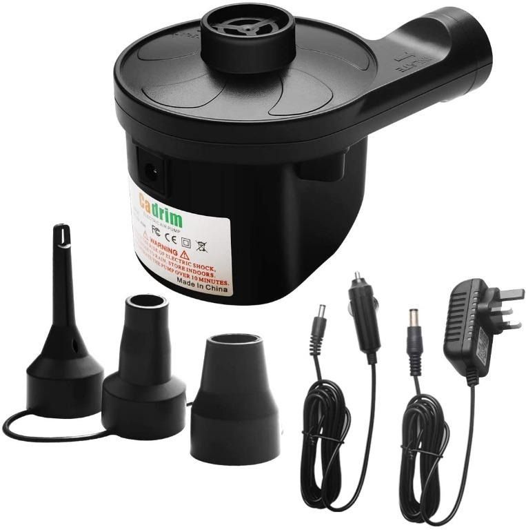 Cadrim Electric Air Pump, Camping Electric Pumps Inflator/Deflator for