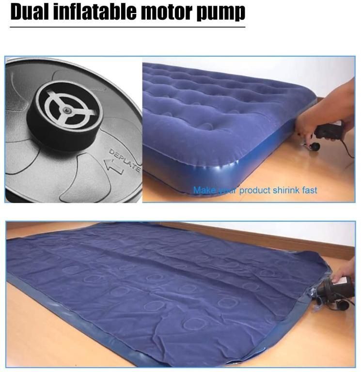 Cadrim Electric Air Pump, Camping Electric Pumps Inflator/Deflator for