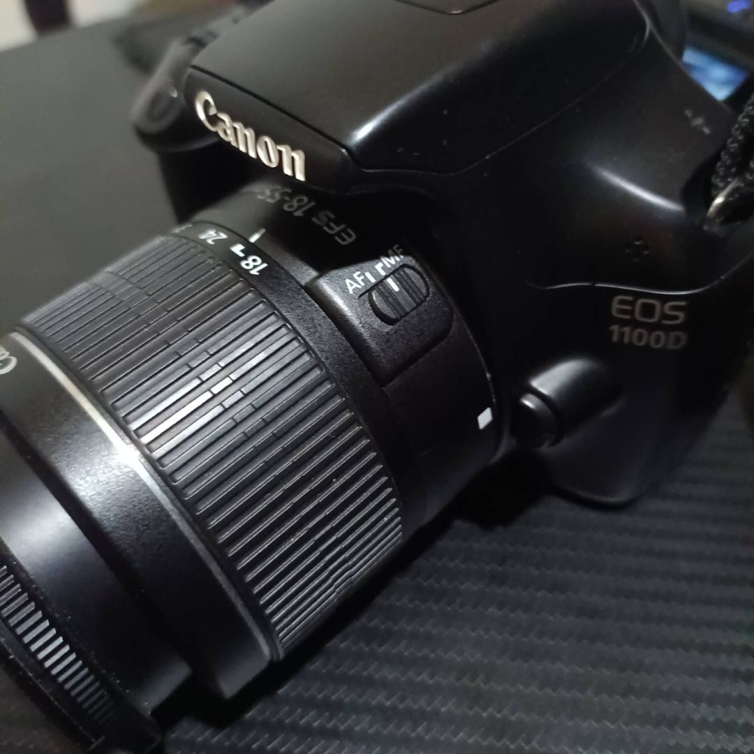 Canon EOS 1100D DSLR Camera with 1855mm Lens, Photography, Cameras on