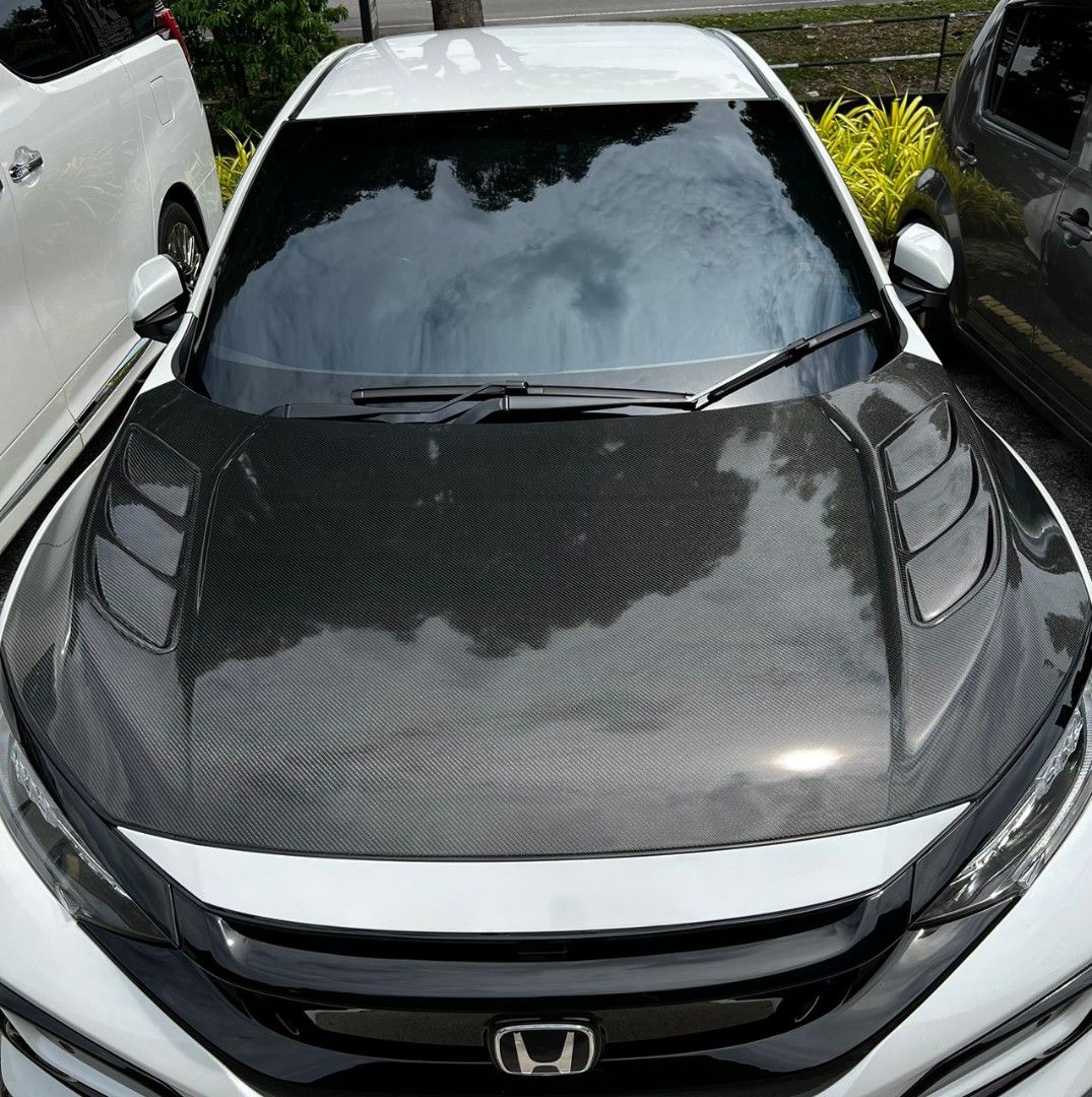 Carbon Fiber Hood Civic FC, Auto Accessories on Carousell