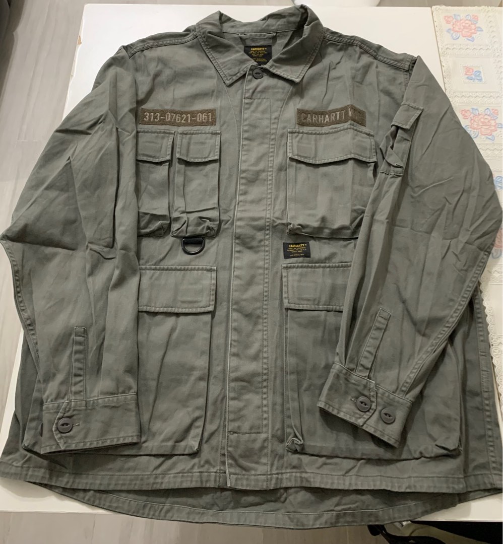 carhartt wip landry military shirt