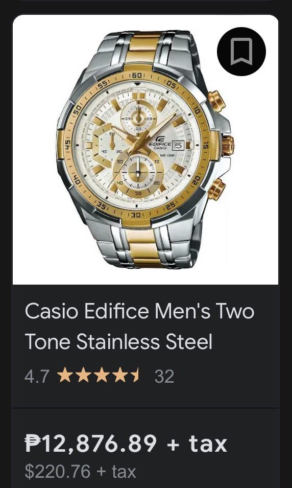 Casio hotsell edifice ex189