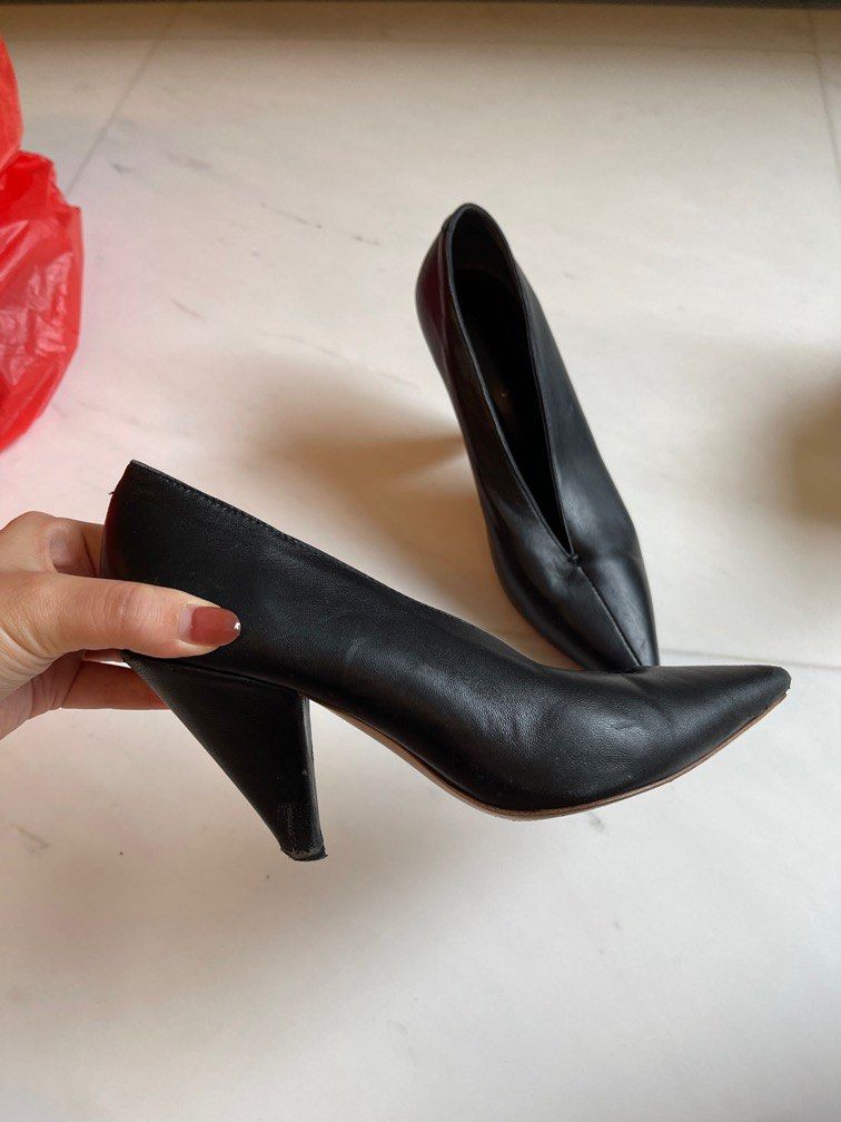 Celine black heels hotsell