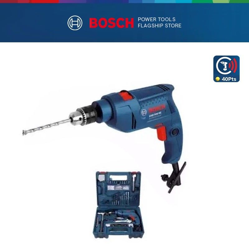Check out BOSCH GSB 500Re Professional Impact Drill Kit Set