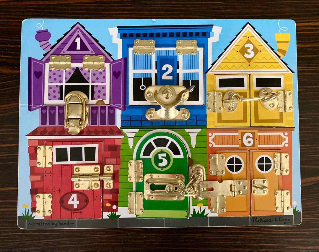 Melissa and doug sales lock board combination