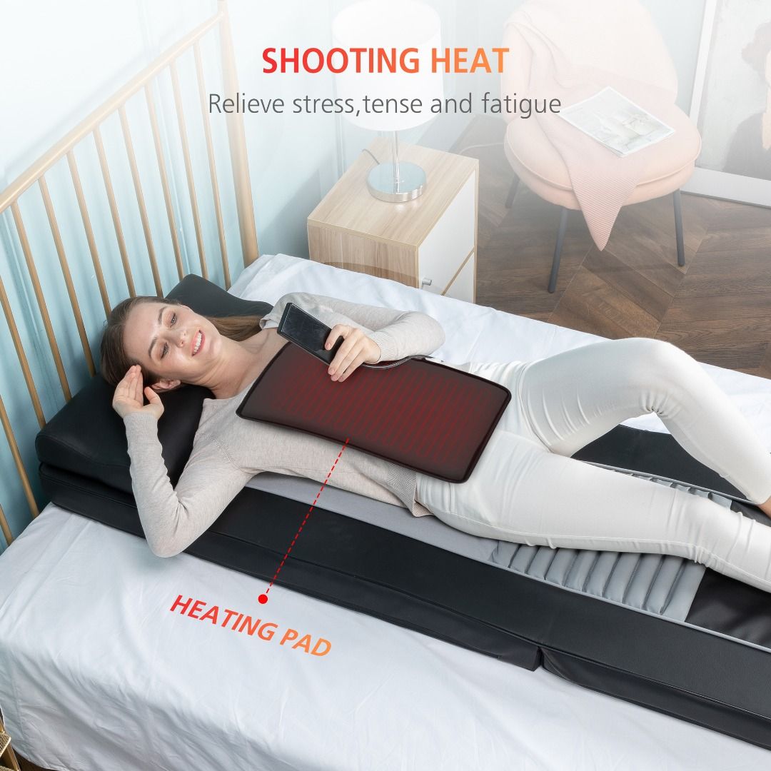 Comfier Massage Mat, Full Body Heated Massage Pad with Movable Shiatsu