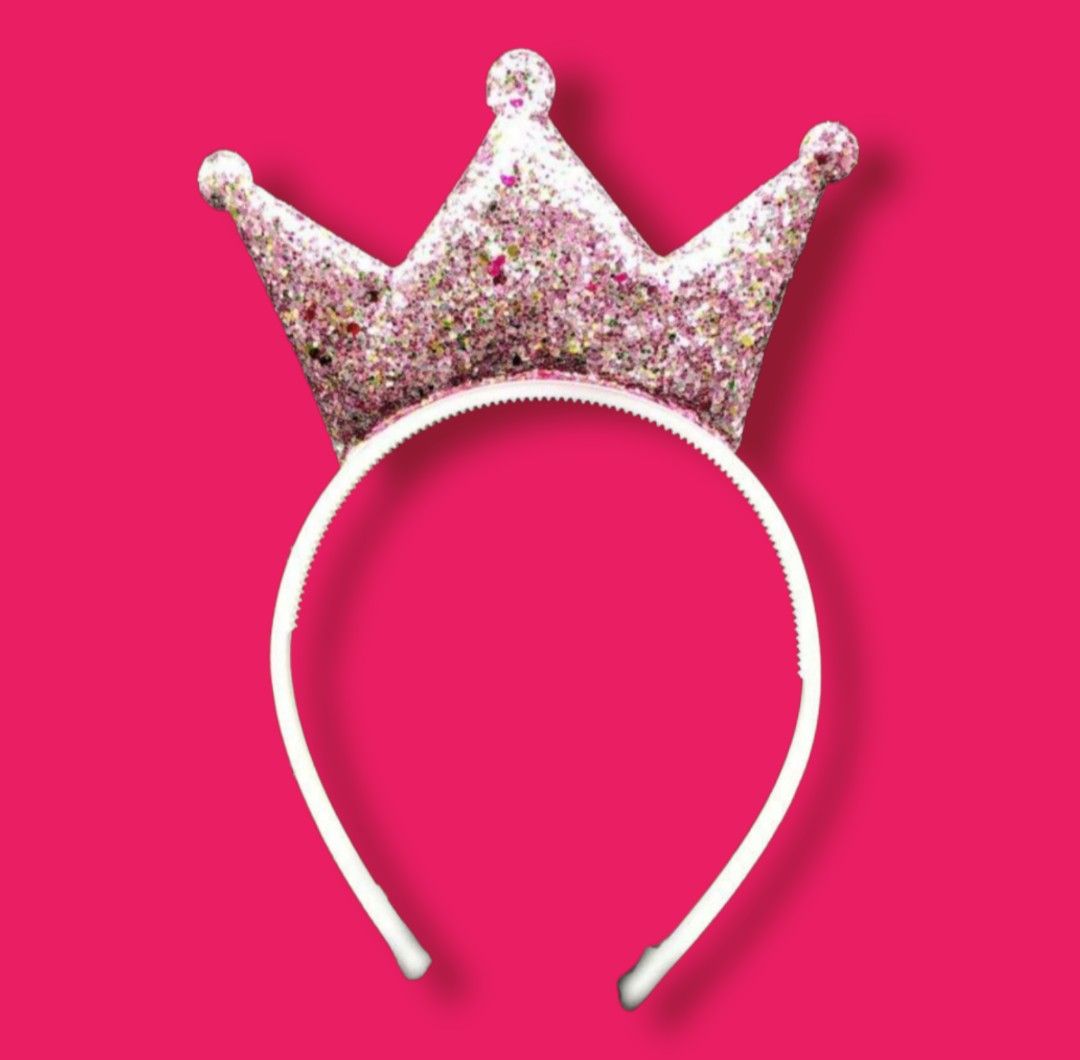 Crown Glitter Headband, Hobbies & Toys, Stationary & Craft, Occasions