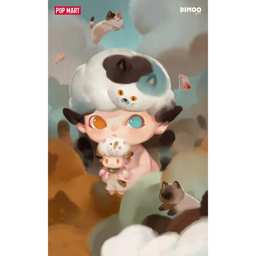 Dimoo world popmart minions calico siamese cat batman superman miss ...
