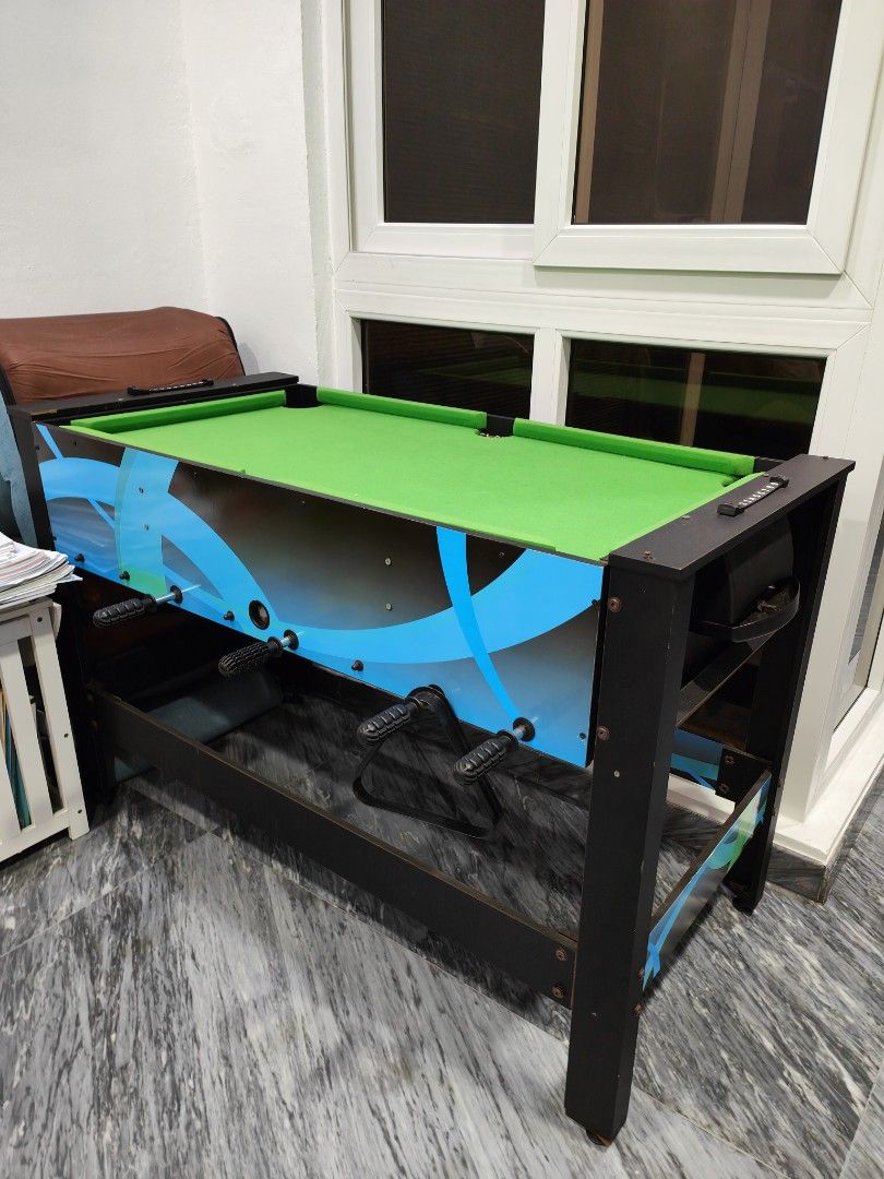 Diy 2 in 1 table ( pool table and Foosball table), Hobbies & Toys, Toys ...