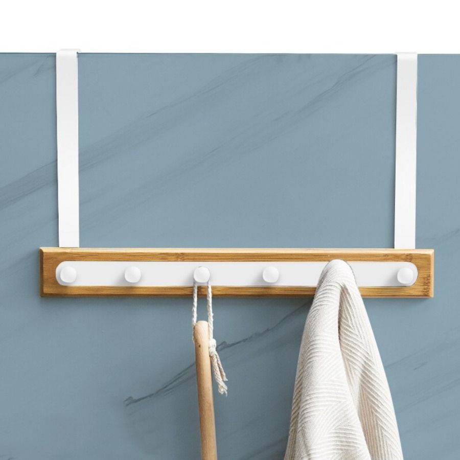 Door Hanger Door Clothes Hanger Behind Door Hook Hanger Bamboo Wooden Bedroom Nail Free Back Type Seamless Wall Mounted Furniture Home Living Home Improvement Organisation Hooks Hangers on Carousell