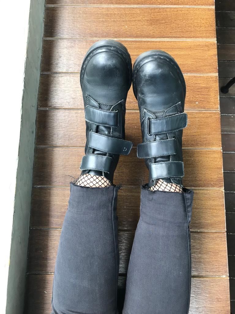 Dr. Martens Coralia Black RARE ITEM As worn by Gigi Hadid