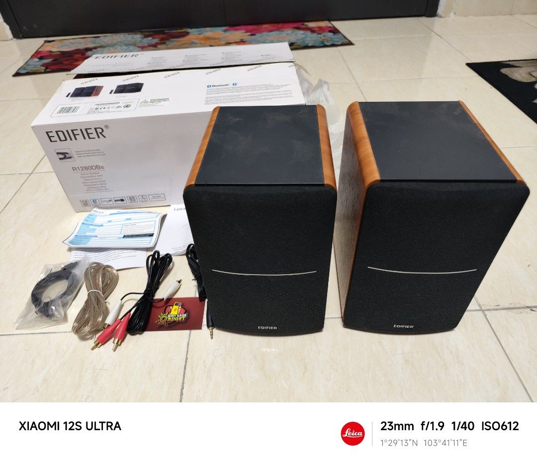 Edifier R1280DB Powered Bluetooth Bookshelf Speakers 42W, Audio