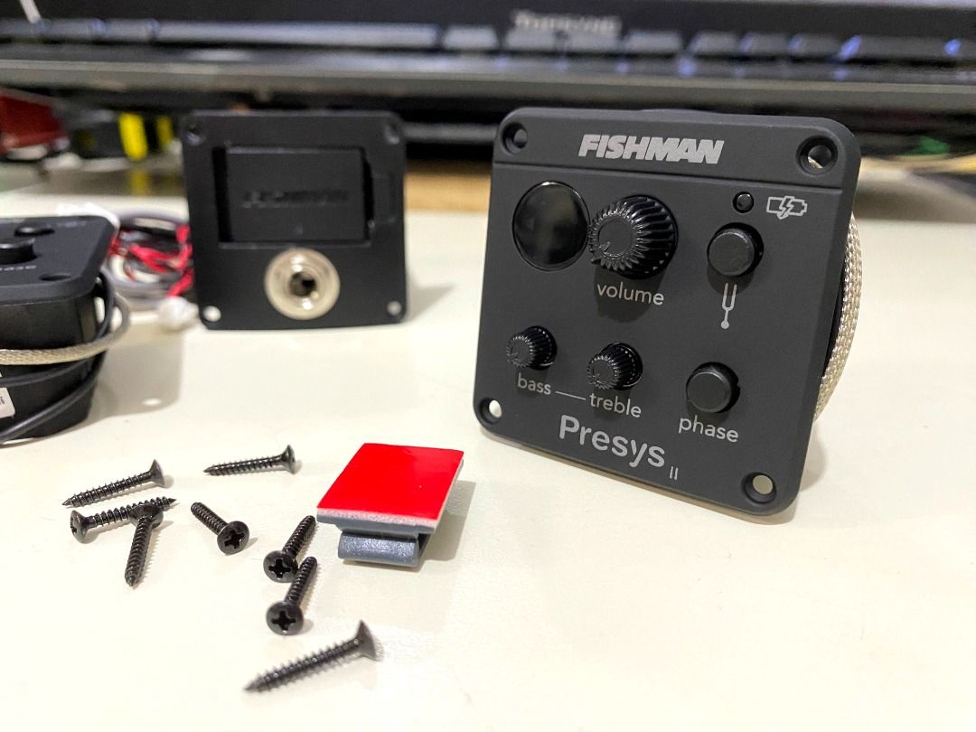 Fishman Presys II Acoustic Guitar Preamp Pickup, Hobbies & Toys, Music ...