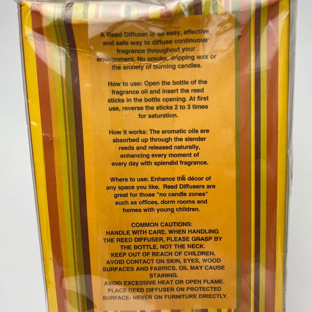 GC Fragrance Rattan Stick Scented Diffuser Vanilla Pumpkin 100ml