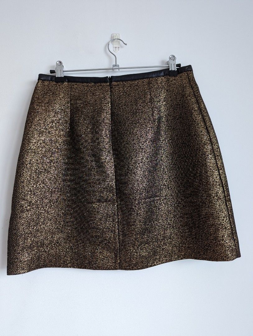 Gold skirt oasis sale