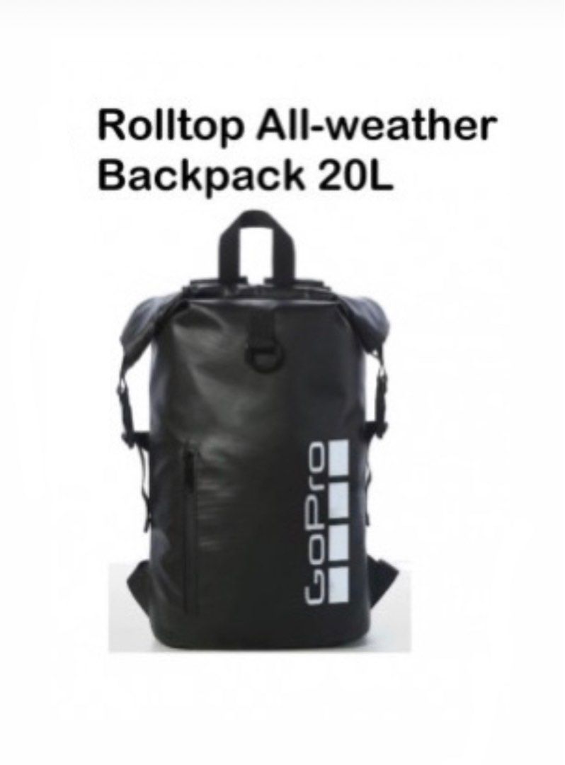 GOPRO 20L ROLLTOP ALL-WEATHER BACKPACK (BRAND NEW) to CLEAR