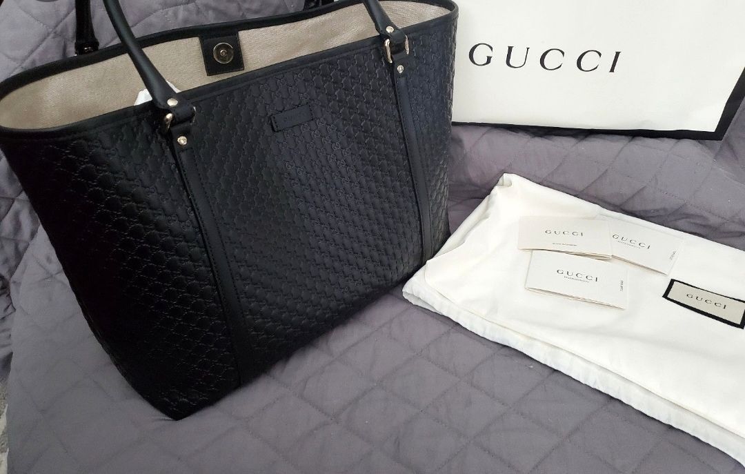 Gucci Joy GG Guccissima Tote Bag Large Beige/Brown