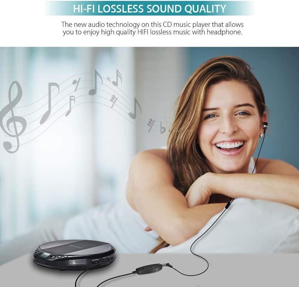 Gueray Portable CD Player HiFi Classic Personal CD Discman with