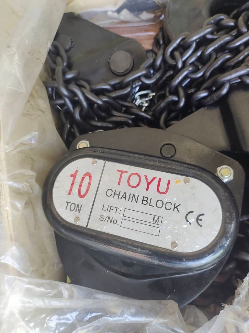 Heavy Duty Chain Block (10 Tons), Commercial & Industrial, Industrial ...