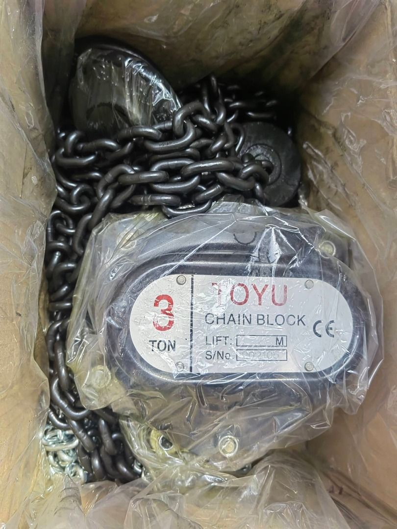 Heavy Duty Chain Block (3 Tons), Commercial & Industrial, Industrial ...
