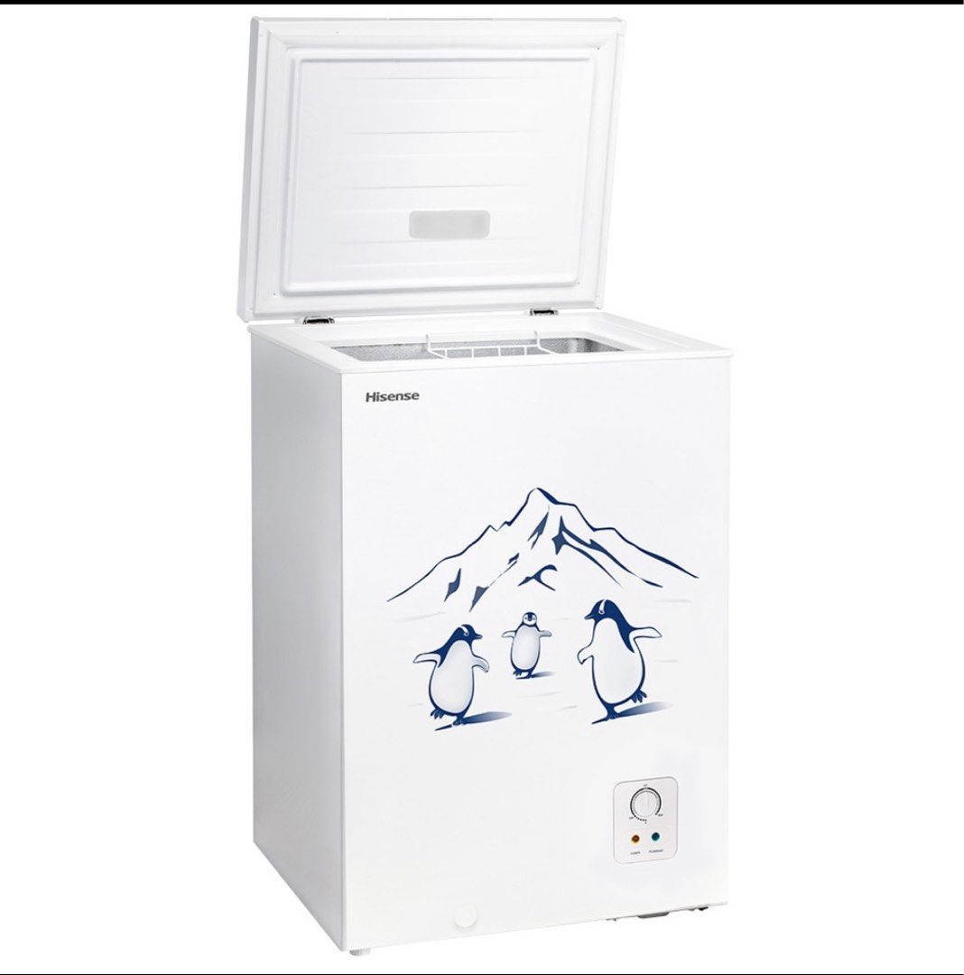 Hisense Chest Freezer mini deep freezer 128L FC125D4BW, TV & Home