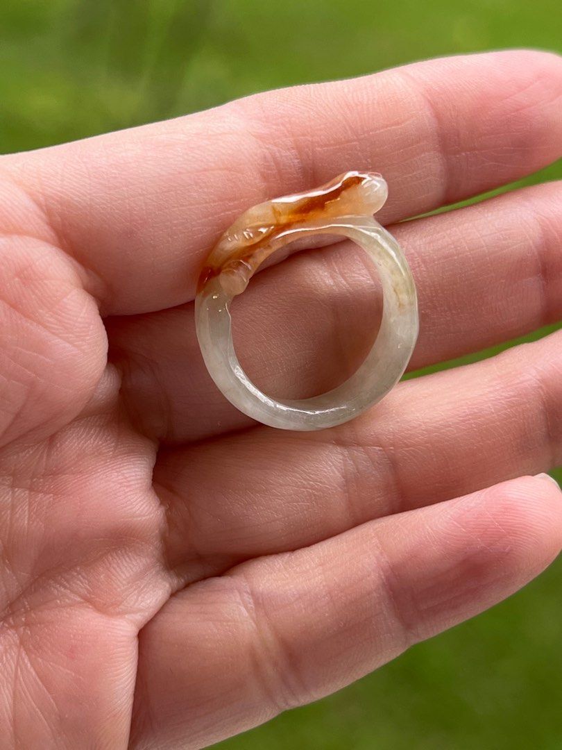Jade on sale snake ring