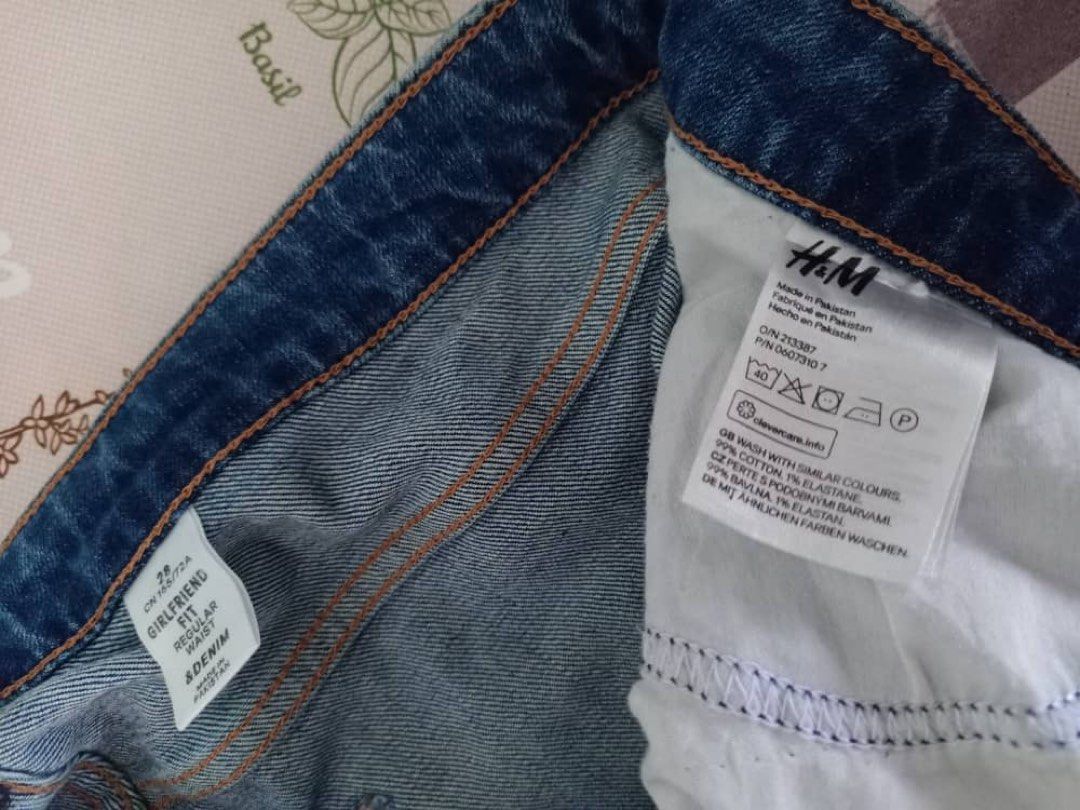 H&m girlfriend fit regular outlet waist