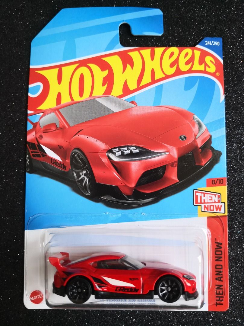 Hot Wheels 20 Toyota GR Supra Then and Now Red, Hobbies & Toys