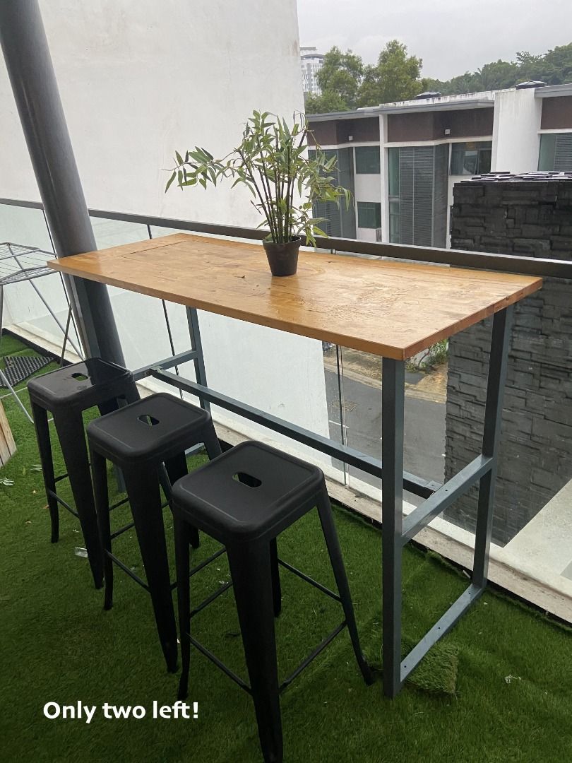 IKEA Metal bar stools high table Furniture Home Living