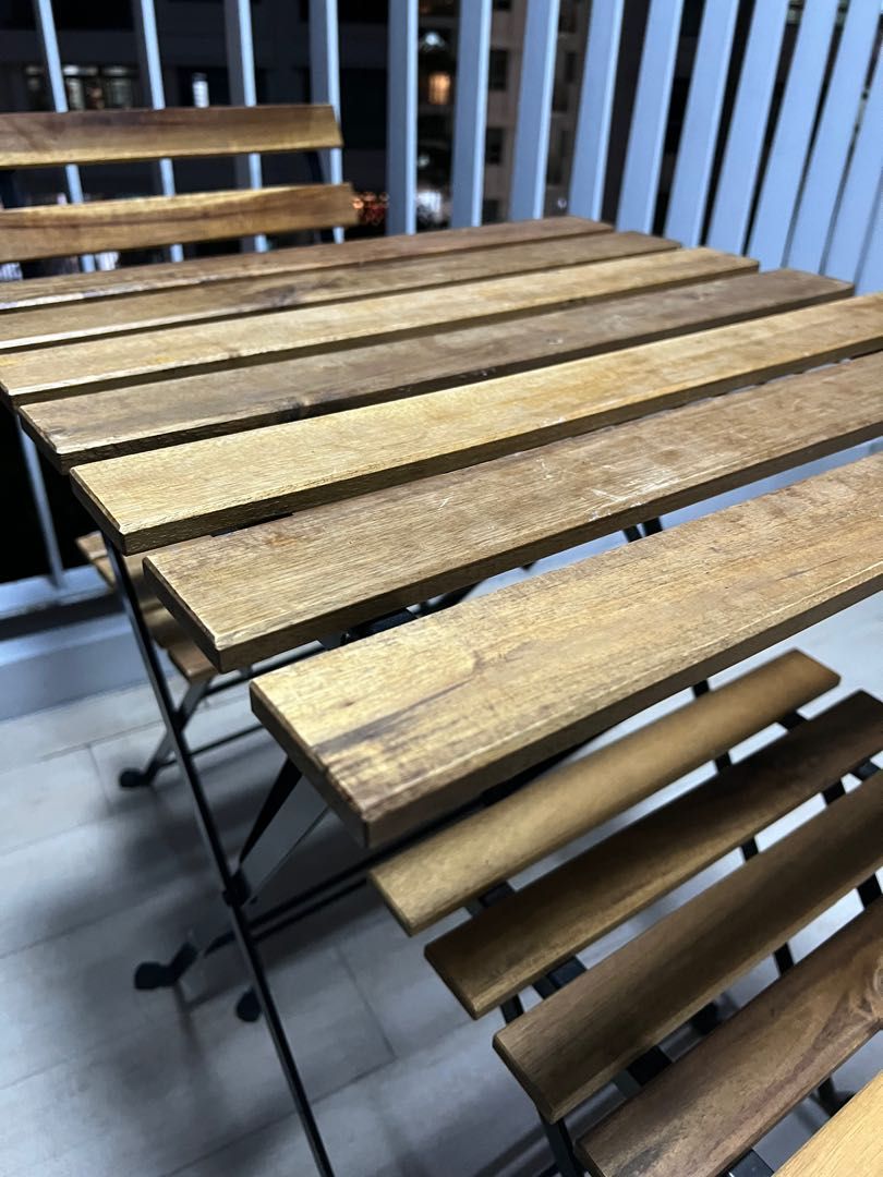 Ikea outdoor table set, Furniture & Home Living, Outdoor Furniture on