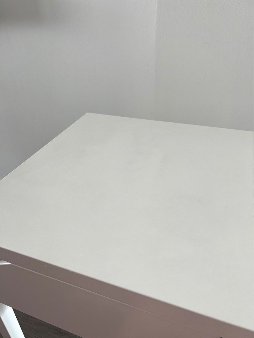 Ikea Side Table (Category: Tables & Sets) located in Singapore. Submitted by pickaloot (Listing ID 1195437325, Image 2). Description: Lightly used Ikea Bedside table. A lot of life left. Please see pics for condition. 35cm width x 37cm length x 55cm height $28 with self collection.